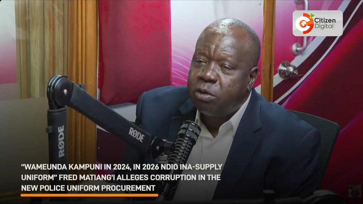 “Wameunda kampuni in 2024, in 2026 ndio ina-supply uniform,” Fred Matiang’i alleges corruption in the new police uniform procurement
