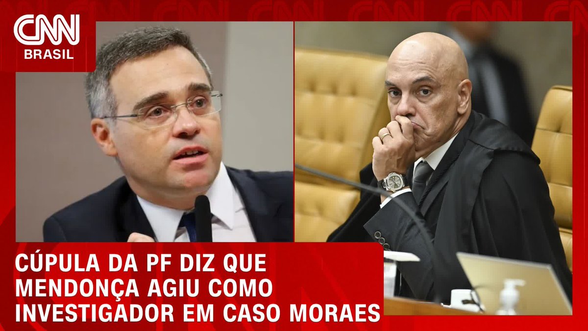 Por Elijonas Maia: Cúpula da PF diz que Mendonça agiu como investigador em caso Moraes; Assista #LiveCNNBrasil