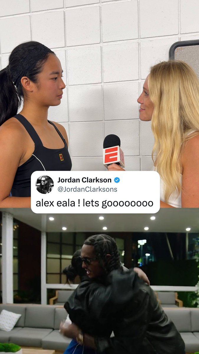 We need to see an Alex Eala and Jordan Clarkson jersey swap 😮‍💨🇵🇭