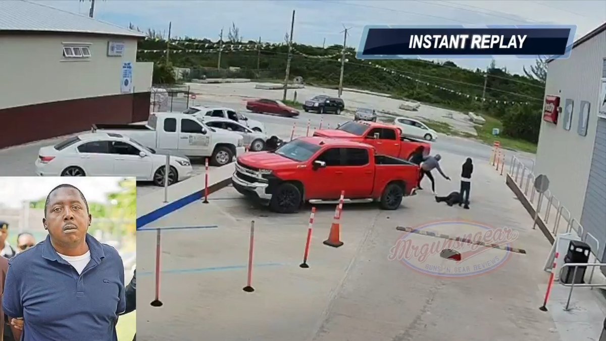 Yesterday in Marsh Harbour, Bahamas Warren “Spy” Ellis (51) was ambushed as he walked out of Parts City Auto Parts by multiple armed me. Mr. Ellis had been criminally charged in multiple murders since 2001 but none of the charges ever stuck. The killers here seemed to target him specifically as the other guy appears to take a round in the leg and the killers then just ignore him and pursue Mr. Ellis. They then proceed to shoot him at least 20 times at point blank range to ensure he was "extra dead." Plan accordingly... #islandlife #MarshHarbour #bahamas #spy #FAFO #dead #crime #payback #streetjustice