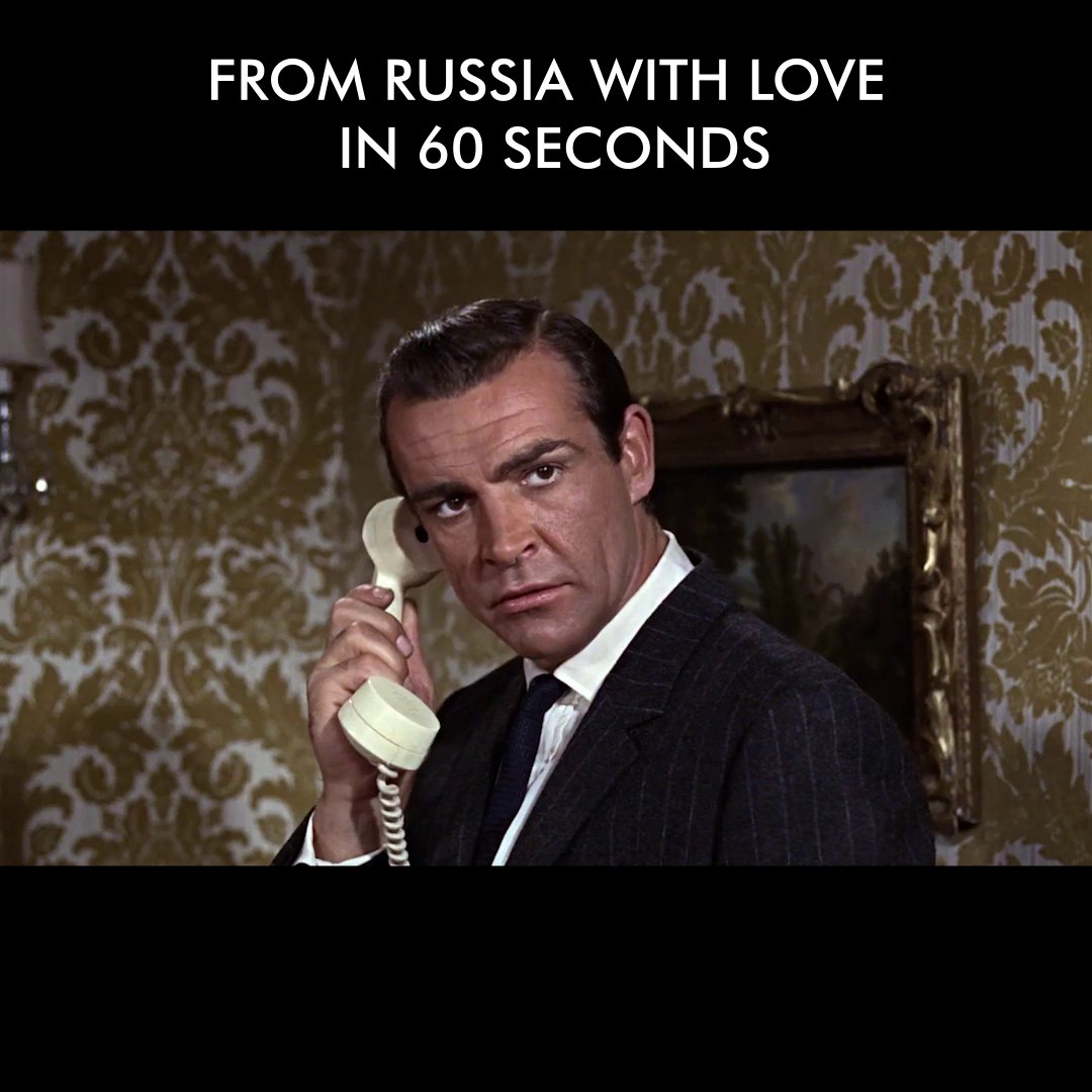 FROM RUSSIA WITH LOVE in 60 seconds? But, of course. On this day in 1963, filming was completed on Sean Connery’s second film as James Bond.