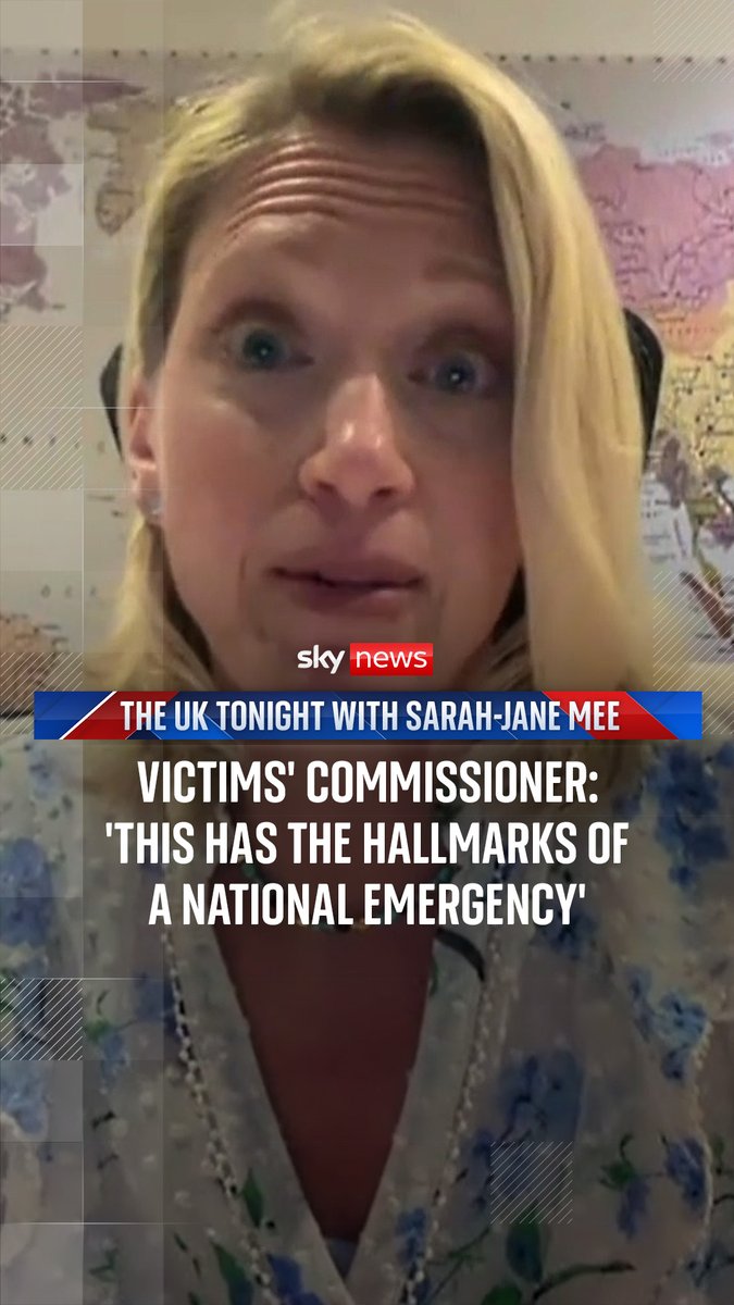 'This has the hallmarks of a national emergency' Victims' Commissioner for England and Wales, Claire Waxman OBE, tells Sarah-Jane Mee 'the entire criminal justice system is on the brink of collapse'. | Victims' Commissioner for England & Wales 🇬🇧 The UK Tonight with Sarah-Jane Mee:
