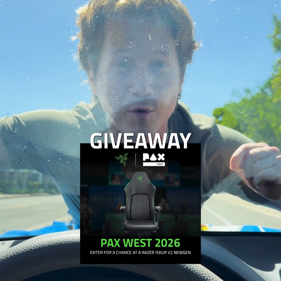 Razer has plenty waiting for you at #PAXWest2026. Stop by the Razer booth in the Expo Hall #2331 to get hands-on with our latest gear throughout the weekend. Can’t make it to Seattle? You can still join in from home for a chance to win a Razer Iskur V2 NewGen: #PAXWest #PAXWest2026 #RazerPAX