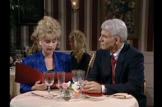 When you're trying to have a nice romantic dinner, but every single thought you say out loud gets instantly sabotaged.