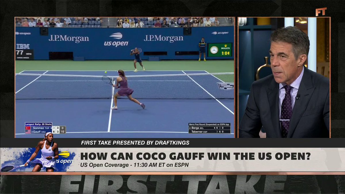“I would argue that [Coco Gauff] would be the favorite over [Aryna] Sabalenka.” Chris Fowler believes Coco Gauff could win the US Open 👀