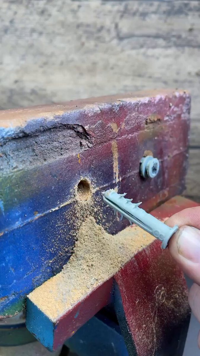 After years of struggling to put them in the hole, I finally discovered the tip