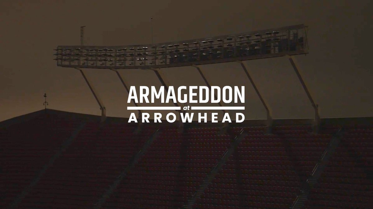 Armageddon at Arrowhead We are doing two final theatre screenings on September 7th and 8. #2 Kansas vs. #4 Missouri The story of two incredible seasons, told through the eyes of the players, coaches, media &amp; fans who were there. Ticket link:
