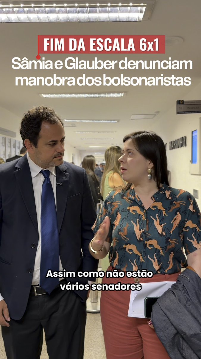 🚨FIM DA ESCALA 6x1! Sâmia 5️⃣0️⃣0️⃣0️⃣ e Glauber denunciam manobra dos bolsonaristas.