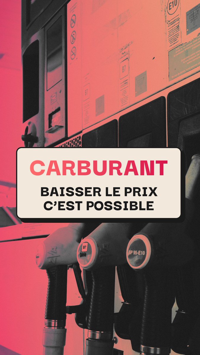 ⛽️ Je propose de baisser les taxes sur le carburant pour passer le prix à moins de 2 euros le litre !