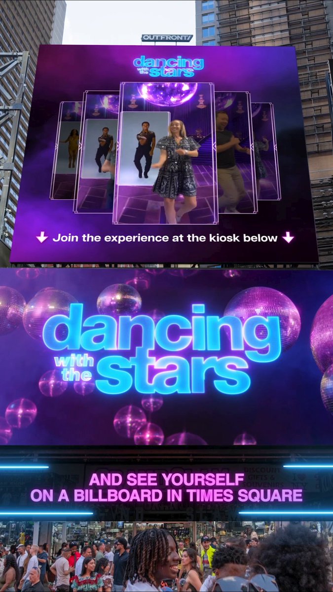 You got the moves? Well, let's see them! 👀 💃 Dance like a pro in New York City's Times Square TOMORROW from 4-8pm on 47th Street and Broadway! #DWTS