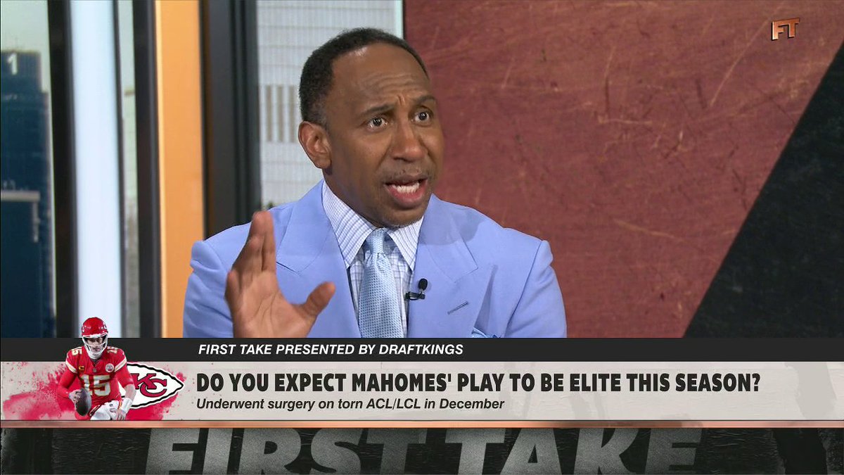 “Patrick Mahomes will be back. He will be elite. He is going to be special!” Stephen A Smith feels good about Patrick Mahomes returning from injury 🏈