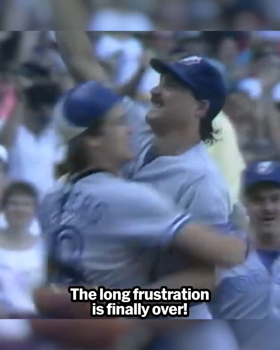 Toronto’s Dave Stieb had a no-hitter broken up with 2 outs in the 9th inning THREE TIMES! Sept. 24, 1988 – Julio Franco’s grounder took a bad hop over the second baseman’s head for a single. Stieb finished with a one-hitter. Sept. 30, 1988 – In his VERY NEXT START, Jim Traber blooped single into right field for a single. Stieb finished with a one-hitter. Aug. 4, 1989 – One out away from a PERFECT GAME, Roberto Kelly doubled. Stieb finished with a two-hitter. OTD in 1990 – Dave Stieb FINALLY got his no-hitter! It remains the only no-hitter in Blue Jays franchise history 👏 (MLB x New York Life)