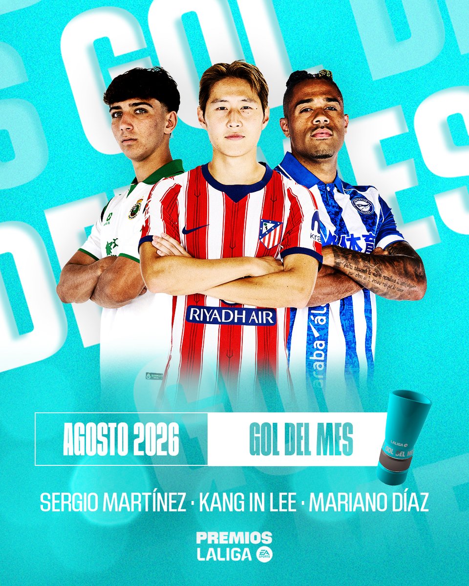 ⚽🔝 ¿Cuál ha sido el mejor 𝐆𝐎𝐋 𝐃𝐄𝐋 𝐌𝐄𝐒 de agosto? 🎯 Kang-In Lee 🎯 Mariano 🎯 Sergio Martínez #LALIGAGOALOFTHEMONTH #PREMIOSLALIGA | #LALIGAEASPORTS