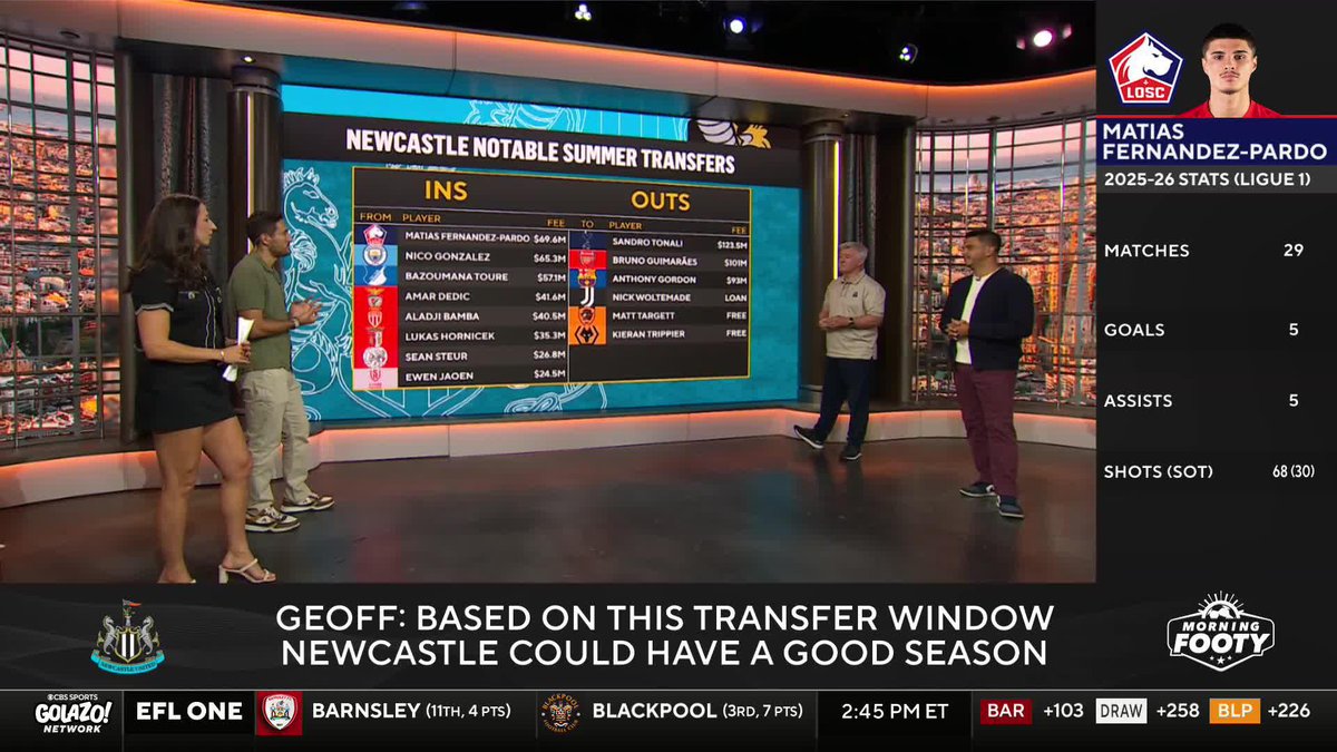 "All of a sudden... I think based on this window, Newcastle could have a really good season" ⚫️⚪️ Geoff Shreeves says Newcastle have flipped the script after losing key players to become transfer window WINNERS ️🔁