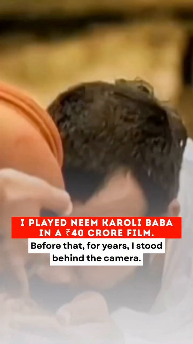 Years behind the camera. Small roles. Assistant director. Continuity work. And years of waiting for his moment. Then one screen test changed everything. Shobhinaw Satyaa went from working behind the scenes to portraying Neem Karoli Baba in #HanumanAnsh, a film that has now crossed ₹40 crore… Some journeys take time. But those who keep showing up eventually get their moment. 🔥🙏