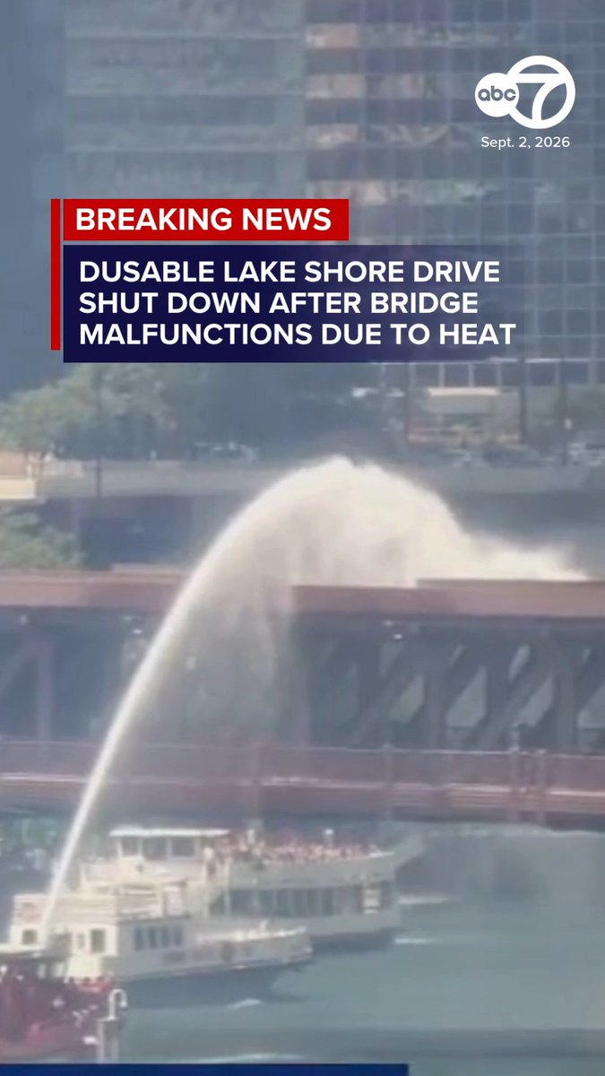 Chicago's DuSable Lake Shore Drive bridge malfunctioned on Wednesday due to the heat, CDOT said.