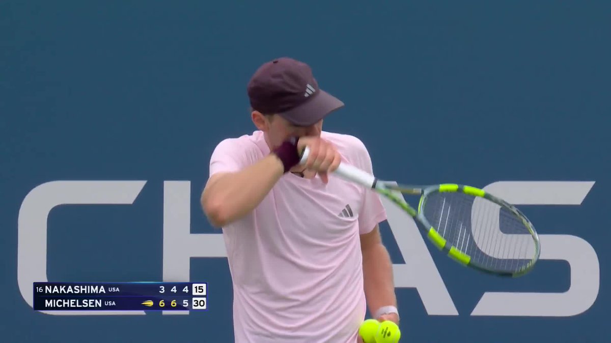 ÉLIMINATION SURPRISE DE NAKASHIMA 😲 En grande forme sur cette tournée américaine avec une finale à Montréal et une demi-finale à Cincinnati, le 17e mondial s’incline en trois sets contre Alex Michelsen (6-3, 6-4, 6-4) au deuxième tour de l’US Open. ❌