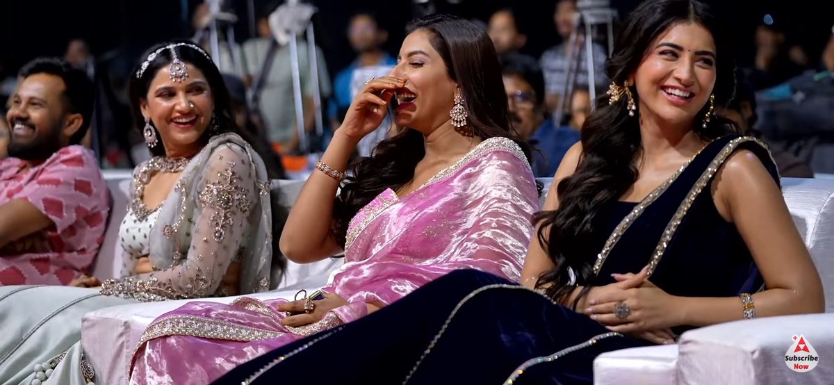 #AllariNaresh Said My Film Heroines Shoot Starts at Evening and End up in late night But at Sometime Vishnupriya Laughs at #RambaOorvasiMenaka Set then all the Team will alert