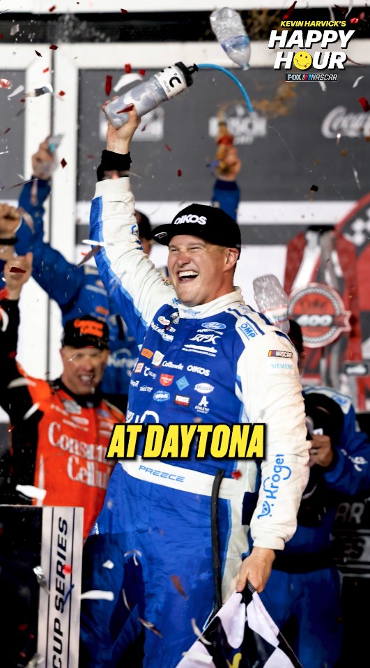 First Cup Series points-paying win. Locked into the Chase. Ryan Preece had an amazing night in Daytona. Kevin Harvick | #NASCAR