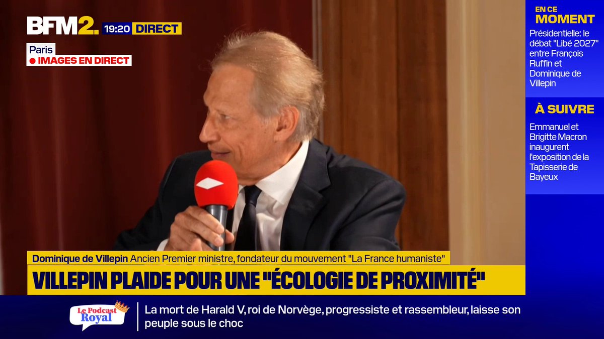 Dominique de Villepin: "Je suis partisan d'inscrire dans la Constitution la neutralité carbone d'ici à 2050" #BFM2