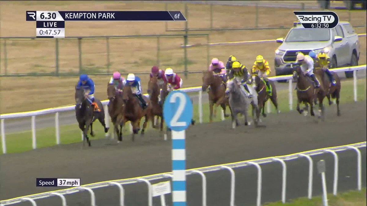 Sierra Belle, runner-up on her previous two starts, shows the way home in the Unibet 3 Uniboosts A Day/EBF Novice Stakes! Another fine-looking filly for Juddmonte and Ralph Beckett 💥