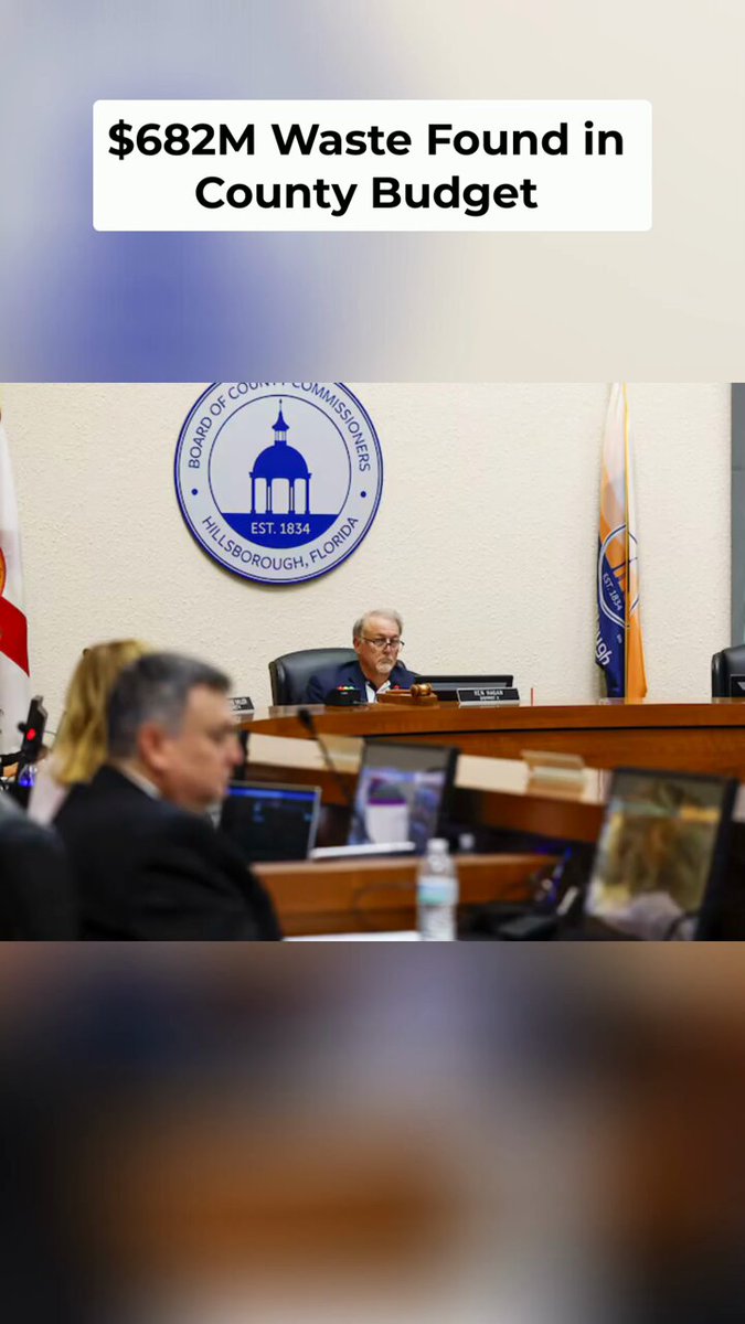 Hillsborough County independent auditors found $682 million in waste, but it's being kept quiet until after the Property Tax cut vote in Nov. This includes $300M in healthcare, $214M in controversial contracts, and $89M in vehicle expenses.