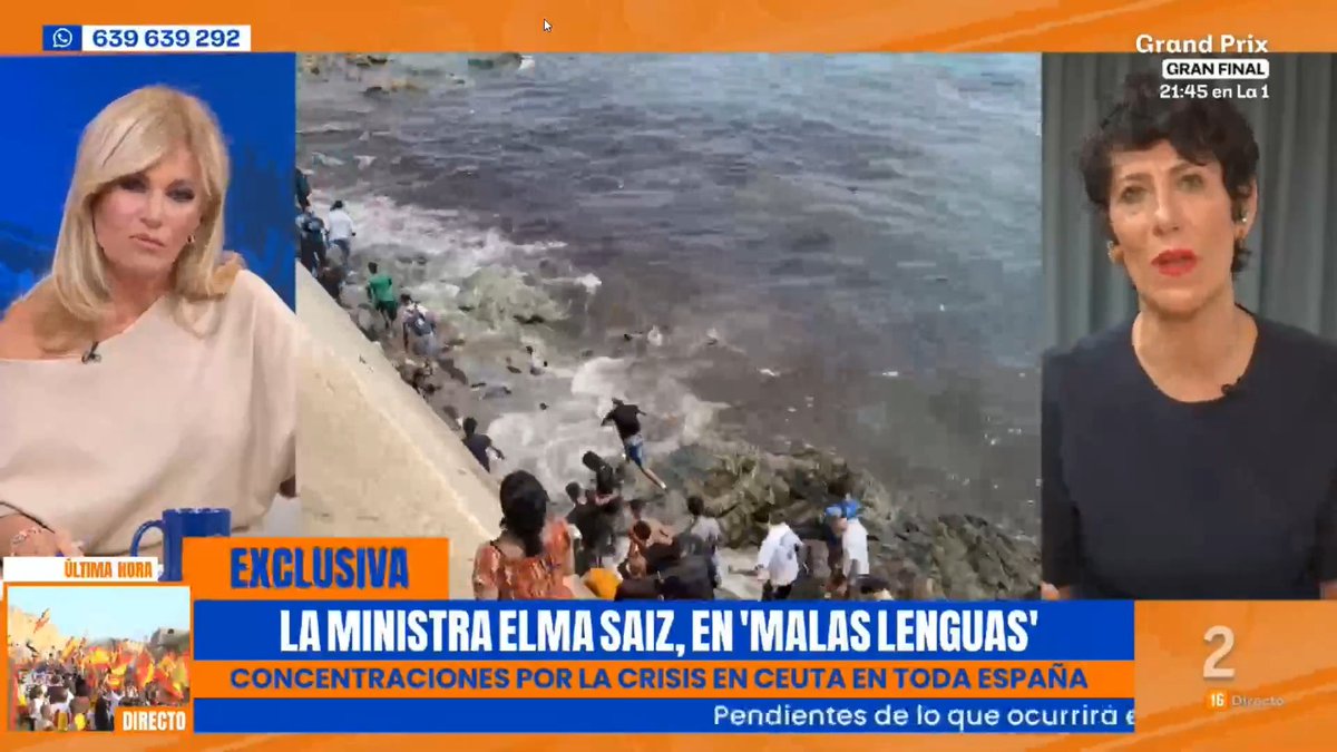 El Gobierno de España SÍ está con Ceuta. Trabajando codo con codo y escuchando a la ciudadanía. Mientras tanto, el PP, como siempre, intenta politizar e instrumentalizar las instituciones. Porque ser español también exige respeto a las instituciones. Elma Saiz en Malas Lenguas