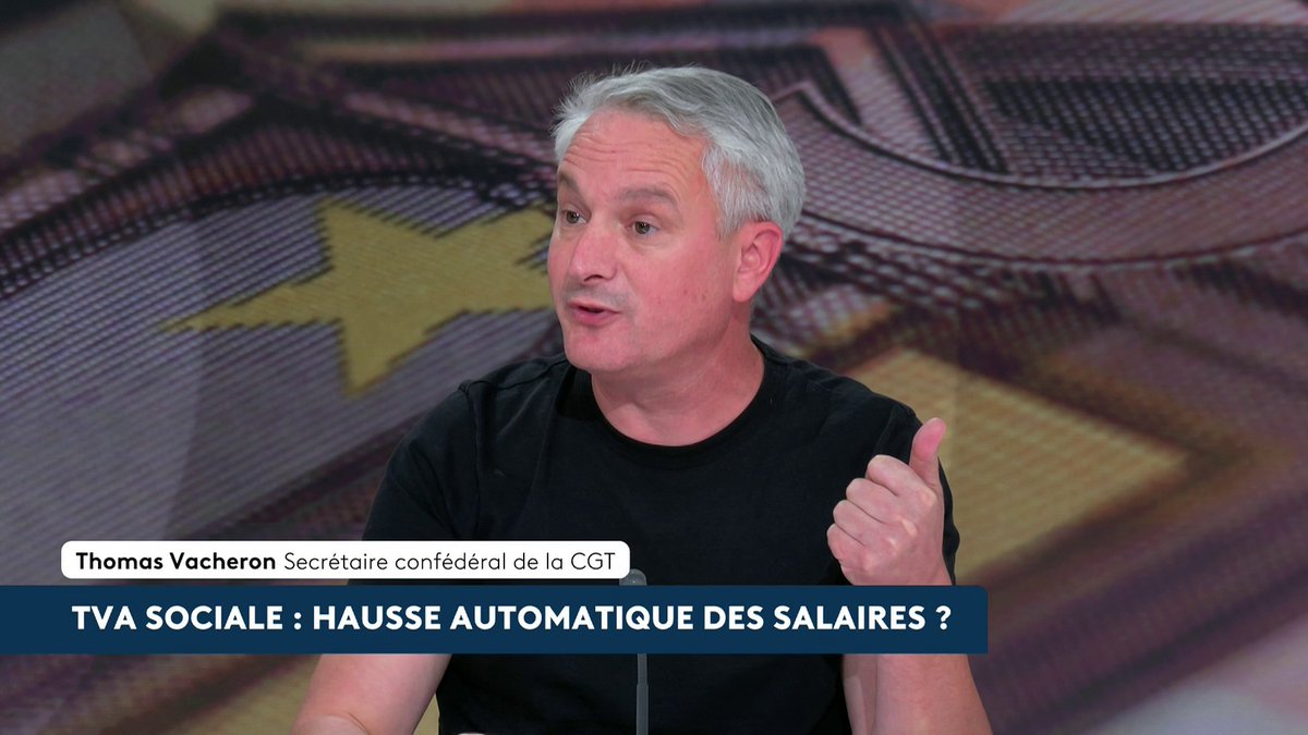 🔴 🗣️ "Là où il y a beaucoup moins de cotisations (...) il faut avoir une carte bancaire pour aller se soigner (...) Le net c'est pour le mois, et les cotisations sociales ça donne des droits", martèle Thomas Vacheron, secrétaire confédéral de la CGT. #AvantLe20h #canal16