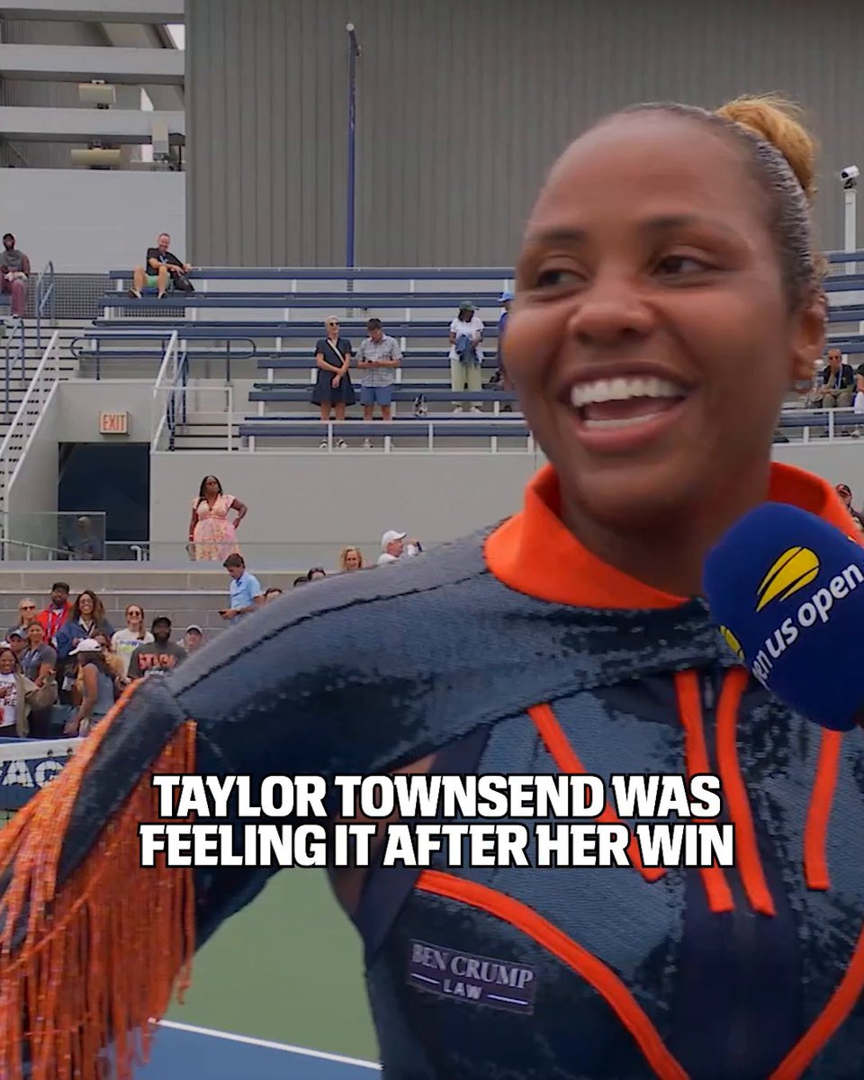 Taylor Townsend was loving her fit, her game and HBCU day at the #USOpen 🔥