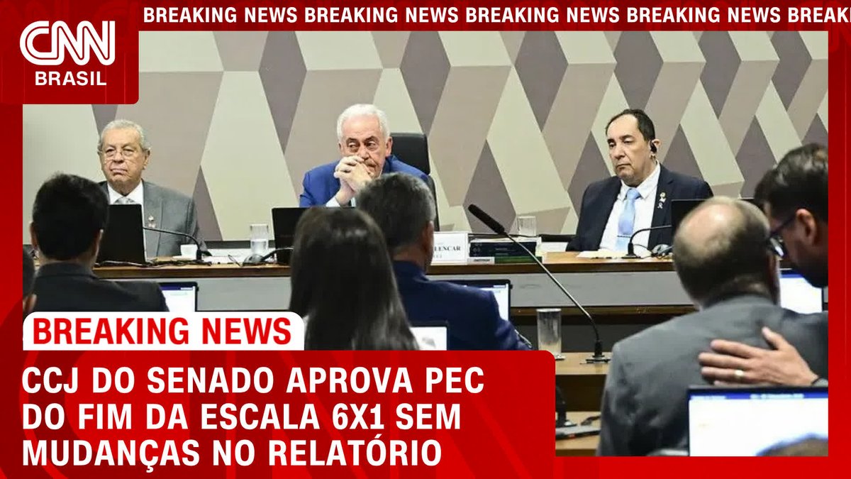 CCJ do Senado aprova fim da escala 6x1; assista #CNN360º