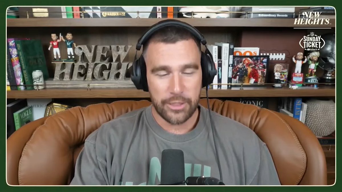 Travis Kelce says Adam Sandler is the "f***ing best" for officiating a wedding 💒 Credit: New Heights