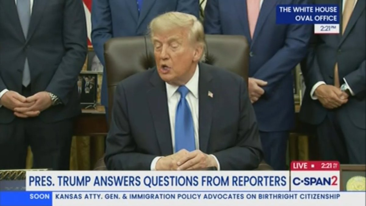 Trump: As soon as the Iran war over, which I don't think it will be very much longer, but you know, it doesn't matter. And I'm not affected by the election.