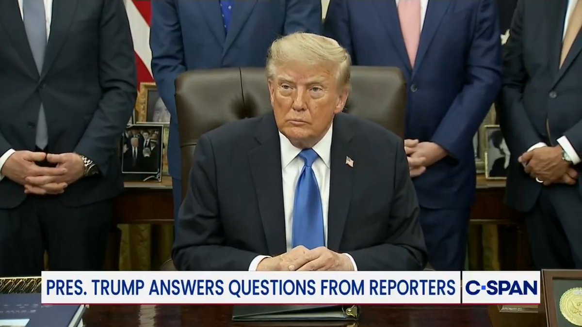 President Trump reacts to Prince Harry, Duke of Sussex and Meghan, Duchess of Sussex leaving the United States: "I'm happy about it... I wouldn't have taken them back."