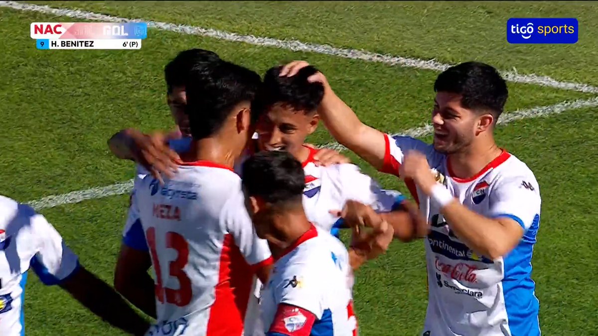 ⚽️ Hugo Adrián Benítez, de penal, puso en ventaja a Nacional. 📺Tigo Sports ▶️Viví el #ClausuraAPF2026 en