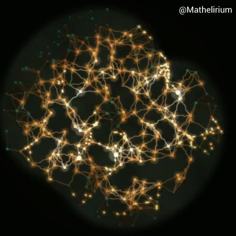 How can something as abstract as a graph, consisting of nodes, edges, and a few dynamical rules, end up looking so alive? It's one of the strangest strengths of Mathematics.
