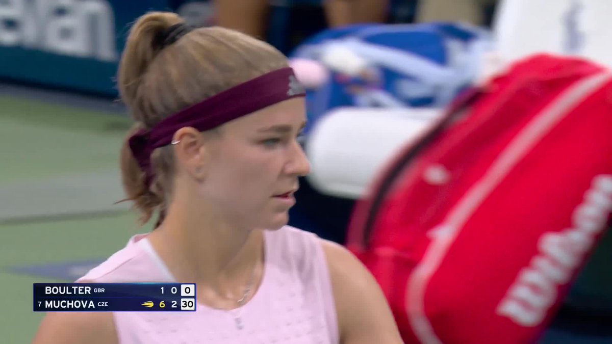Masterclass. 🎓 Karolina Muchova puts on a dominant display to cruise into R3.