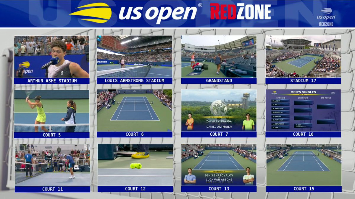 The sun is back out for the US Open ☀️ Watch RedZone at the US Open on the ESPN App 🎾