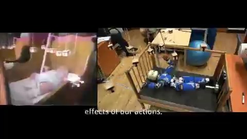 A new Science Robotics study involving a child-sized humanoid robot suggests that the interplay between prediction and curiosity shapes how infants learn how their movements can impact their surroundings.