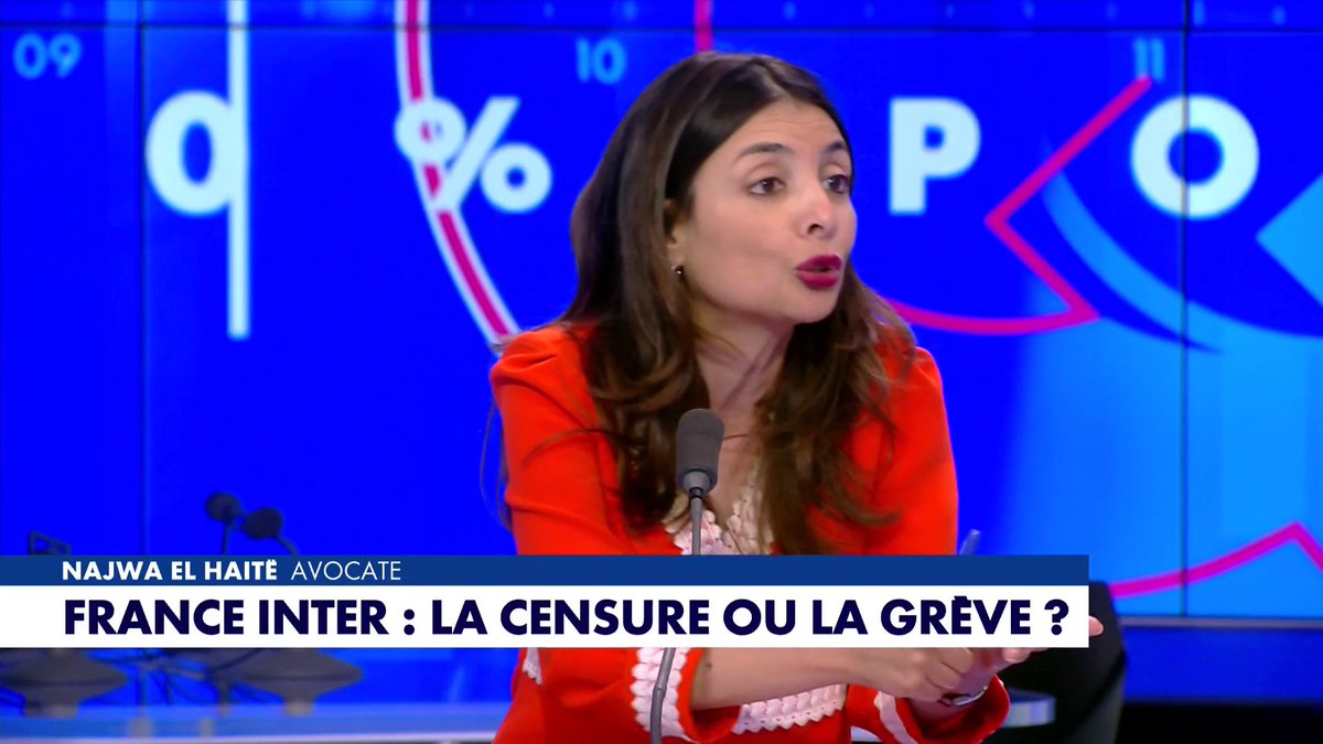 Alors que les personnels de Radio France demandent le retrait de la chronique de Charles Sapin et votent la grève, Najwa El Haïté affirme : «Les syndicats de Radio France sont situés politiquement à l'extrême-gauche», dans #100Politique
