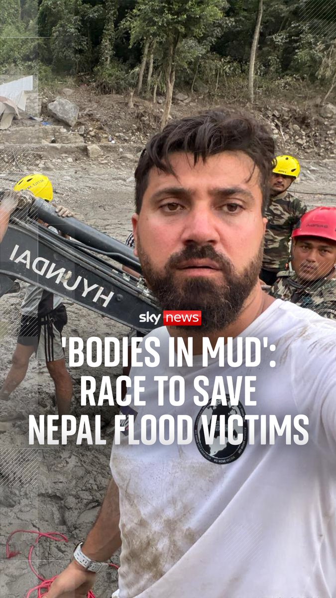"I've never seen a disaster like this in my life." I spoke to Salam Aldeen, a rescue volunteer on the ground in Nepal. He's been trying to find survivors affected by the flooding for several days. He said he's still hoping for a miracle. #nepal #flooding