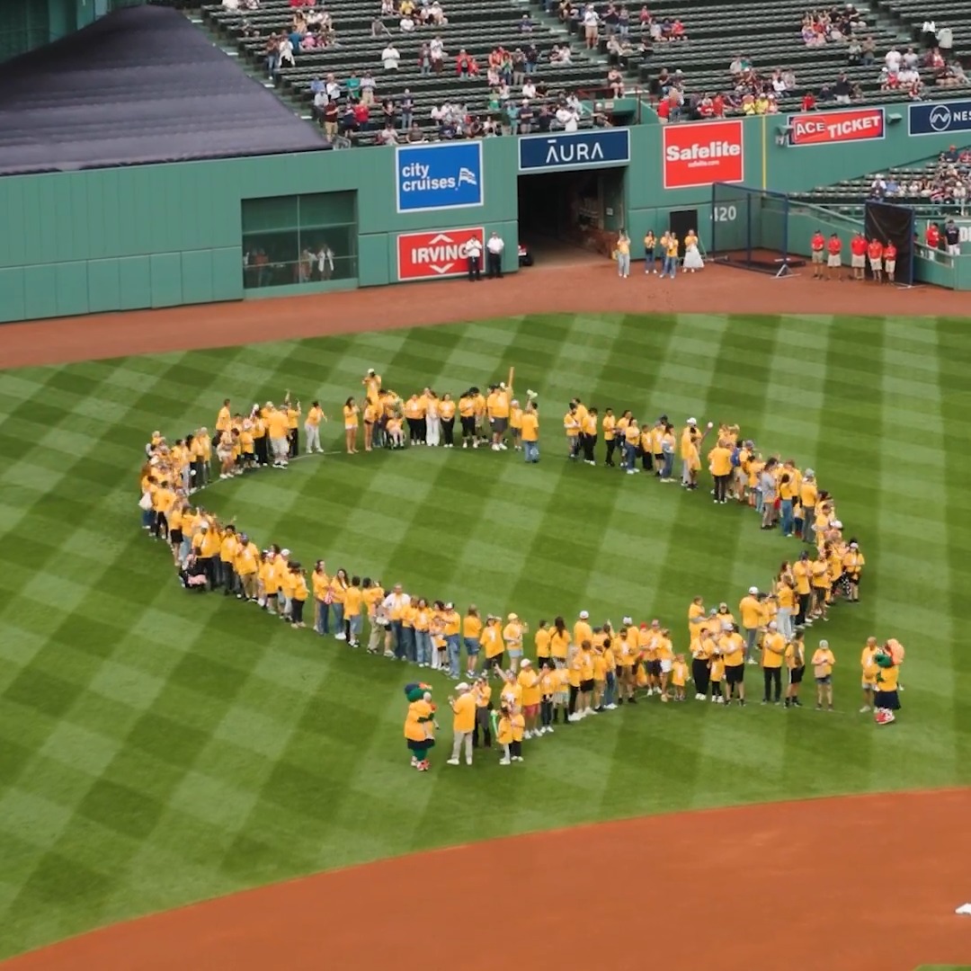 An extra special pregame ceremony for our Childhood Cancer Awareness Day 💛