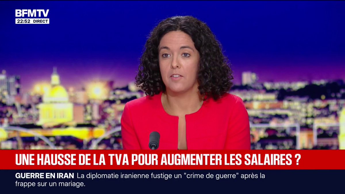 Vers une hausse de la TVA sociale? "C'est évidemment une mauvaise idée", estime Manon Aubry, députée européenne "La France insoumise"