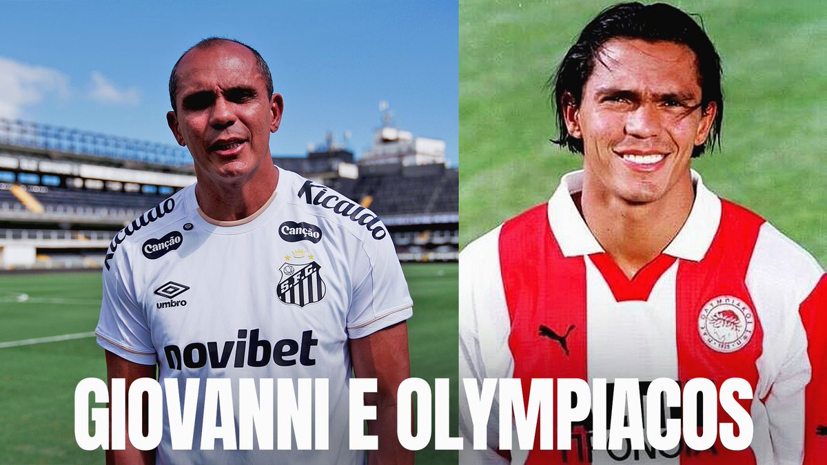 SANTOS 🤝 OLYMPIACOS 🇬🇷 Quis o destino que Santos e @OlympiacosFC novamente estivessem interligados. O Peixão, que está presente no hino do clube grego, contratou Rodinei, que agora refaz o caminho trilhado por G10 em 2005, quando o ídolo se despediu da Grécia rumo à Vila.