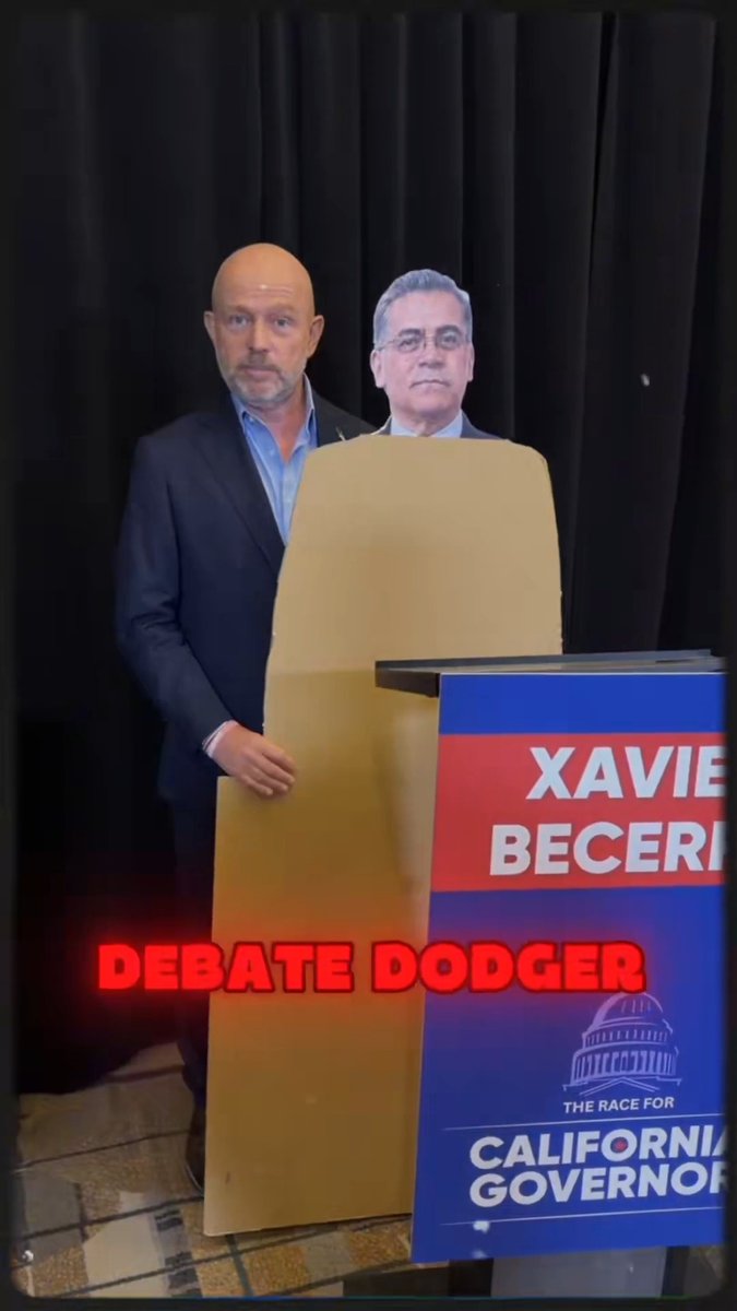 It’s been 28 DAYS since Xavier Becerra said, “There will be debates.” The polls have tightened… stories have piled up about the children he trafficked at HHS… but he still REFUSES to accept an invitation. Quit DODGING, Xavier!