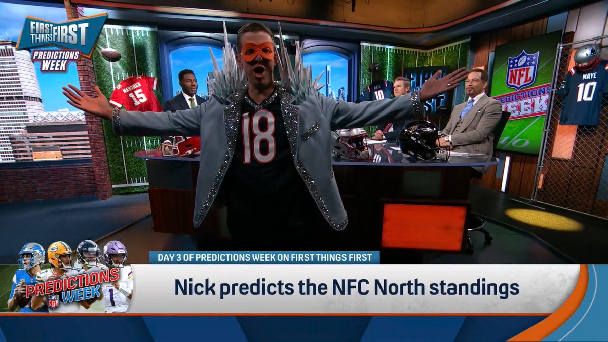 .nick wright was going through his NFC North predictions and accidentally summoned the ICEMAN 🥶 “Have no fear, Iceman is here! Ready to defend Caleb Williams against all doubters and haters of which on this panel, there are many.” — Danny Parkins 🤣