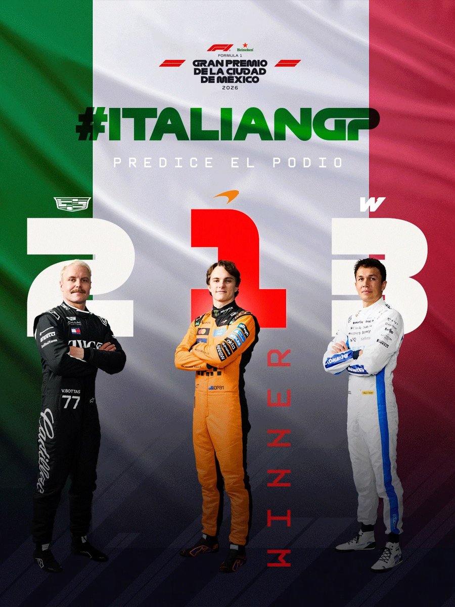 Momento de dejarlo a la suerte, así que pausa el video justo donde quieras y deja que sea el azar el que marque el podio del #ItalianGP. 🔮