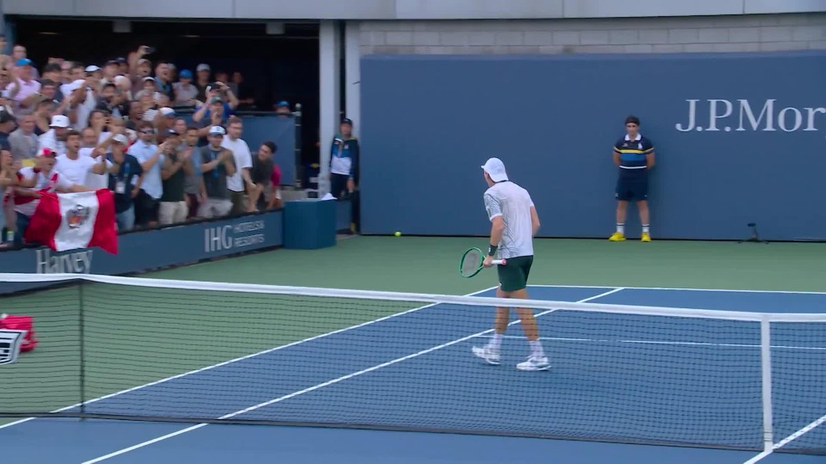 68 years in the making 🇵🇪 Ignacio Buse battles through five-set drama to record his first US Open win, following in the footsteps of his grandfather Eduardo, who last won a match here in 1958! ❤️
