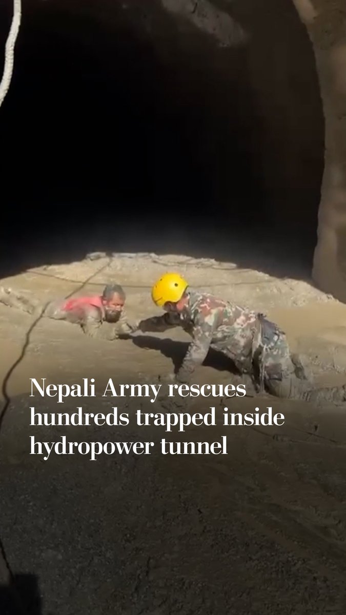 The Nepali Army rescued more than 300 workers and residents trapped inside a hydropower tunnel after flooding hit the Rasuwa district. More than 100 others remain trapped.
