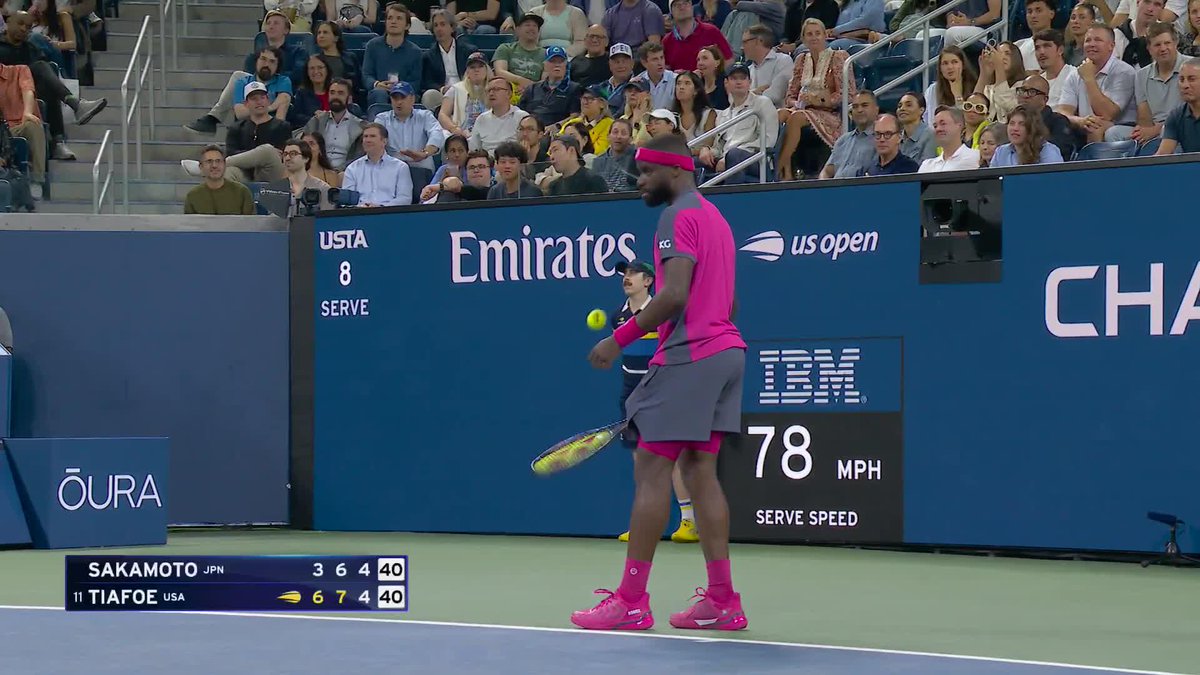 THAT gap?! Tiafoe found it! 🎯