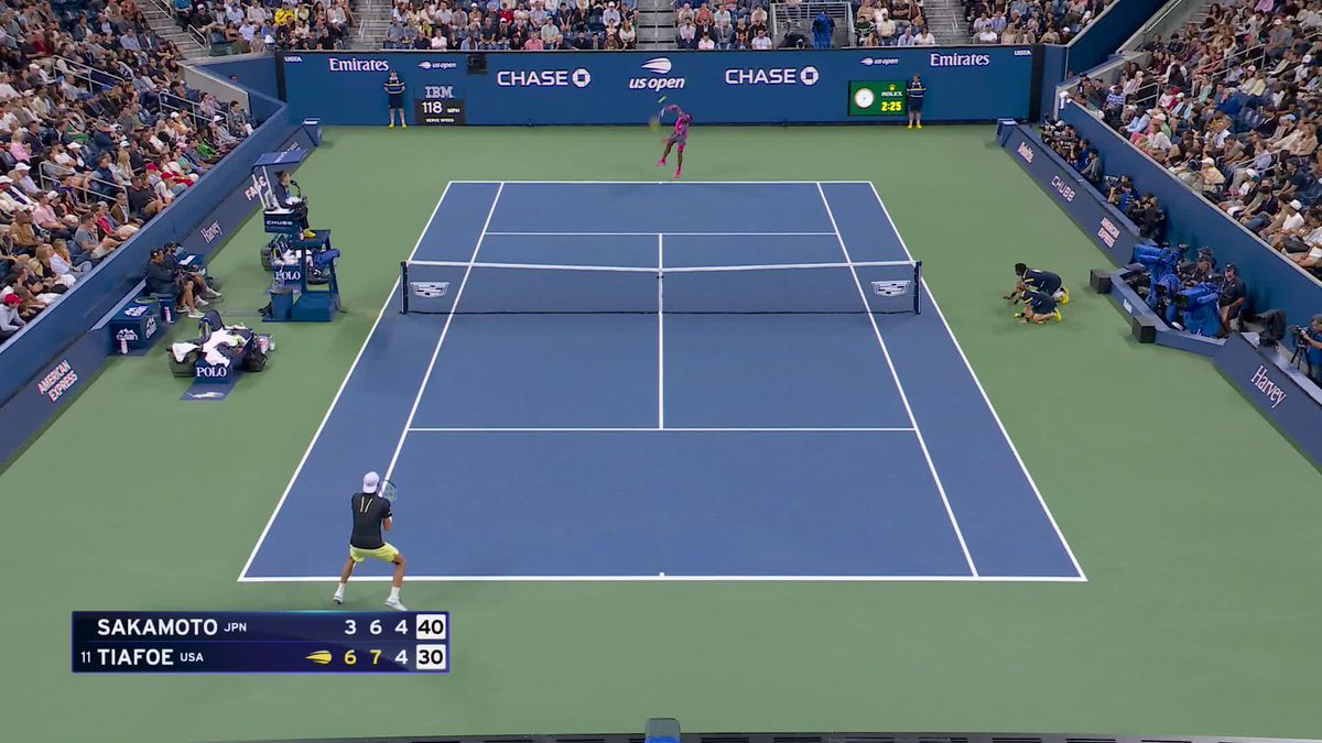 Even his opponent was impressed 👏 What a shot from Frances Tiafoe!